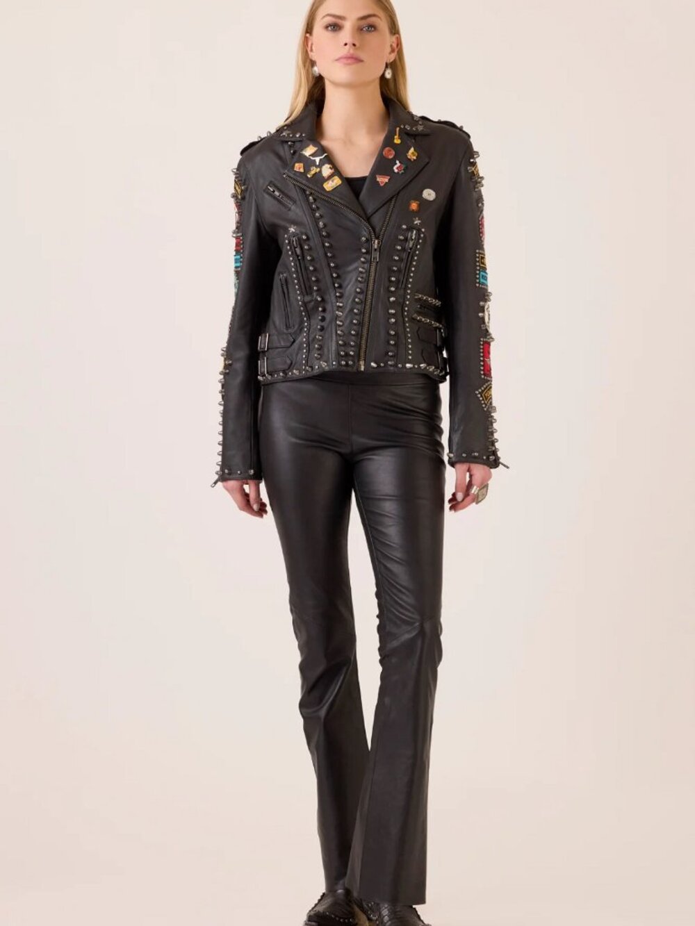 DOUBLE D RANCH Angels on Horseback Biker Jacket - Picture 5 of 9